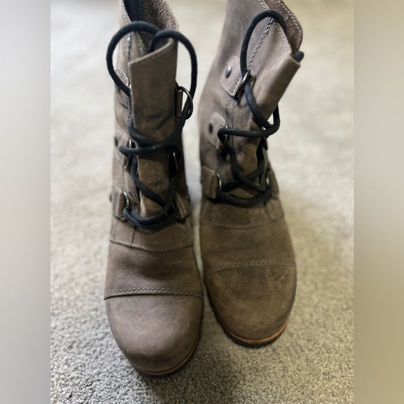 Sorel Addington Lace-Up Ankle Boots Size 7.5 Excellent Used Condition - Picture 4 of 6